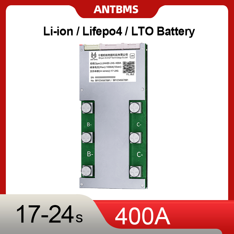 Smart Bms 24S 200A Bluetooth Lifepo4 - ANT Bluetooth Smart BMS17S-24S 400A Плата